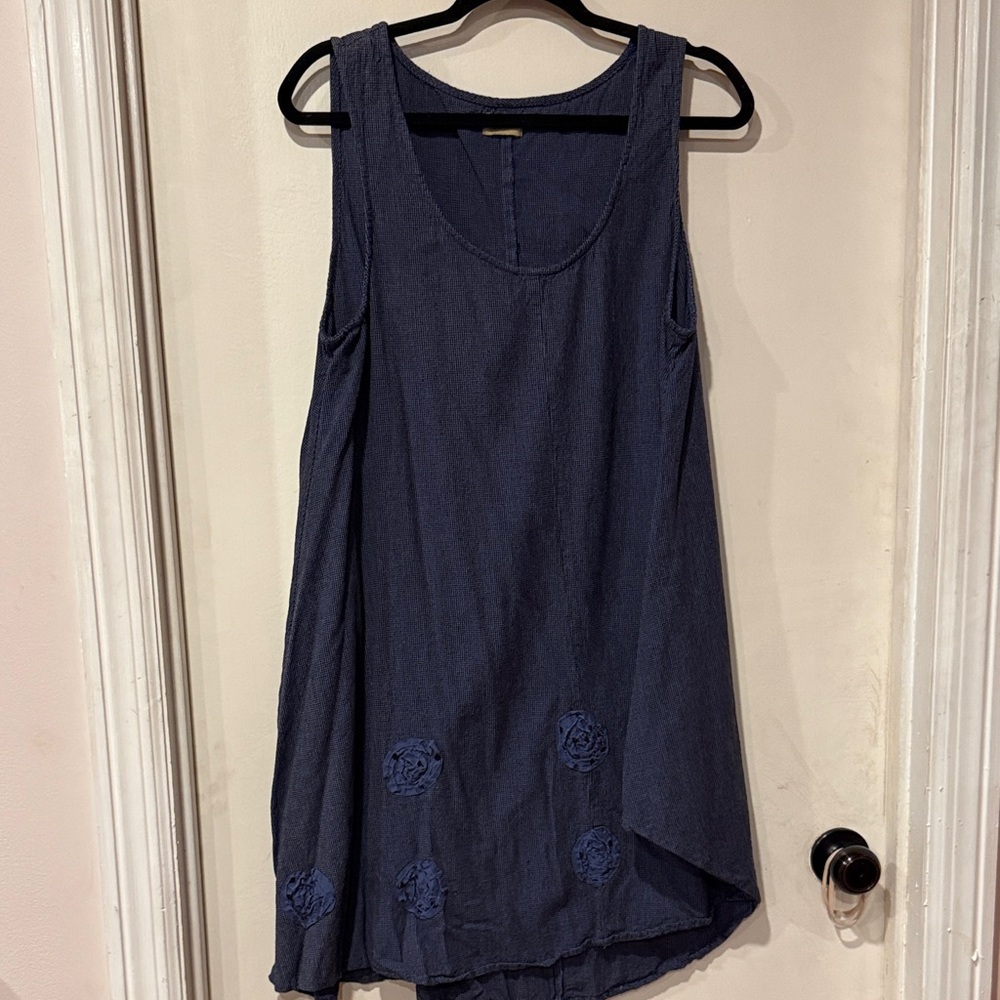 Super Cute  Navy Asymmetric mini Dress or Tunic: XS
